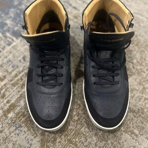Men's Black High-Top Sneakers